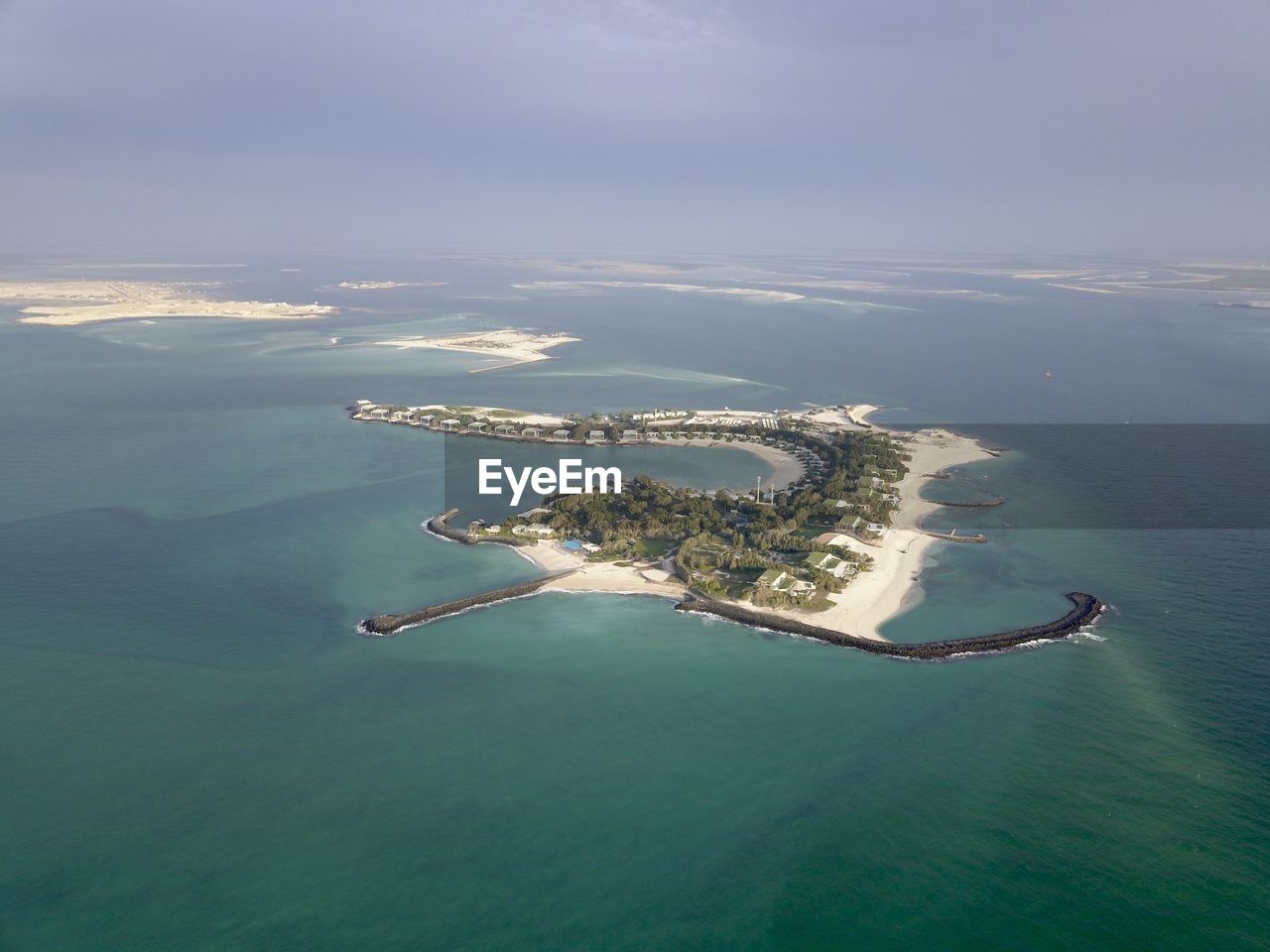 high angle view of sea