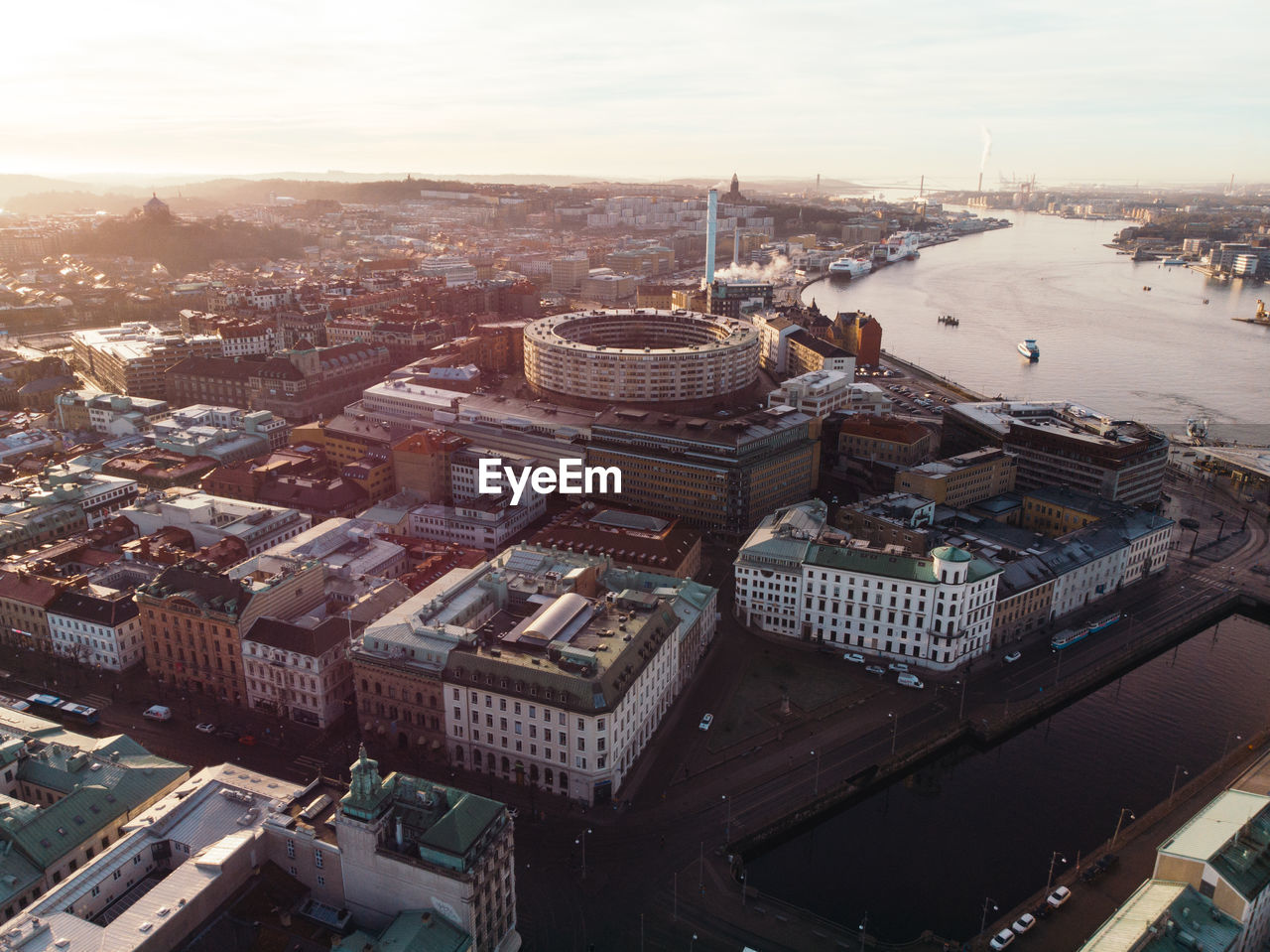 Aerial view of cityscape