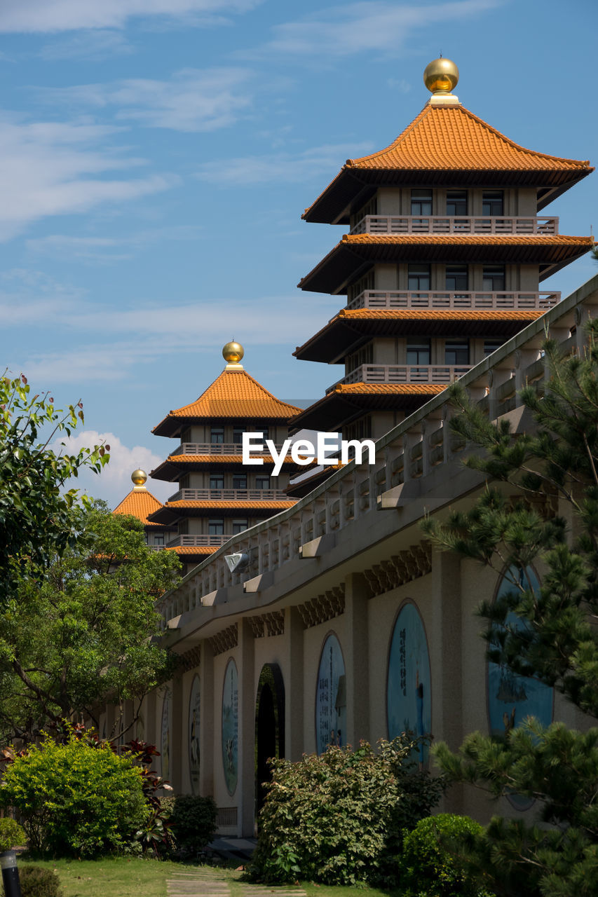 LOW ANGLE VIEW OF TEMPLE