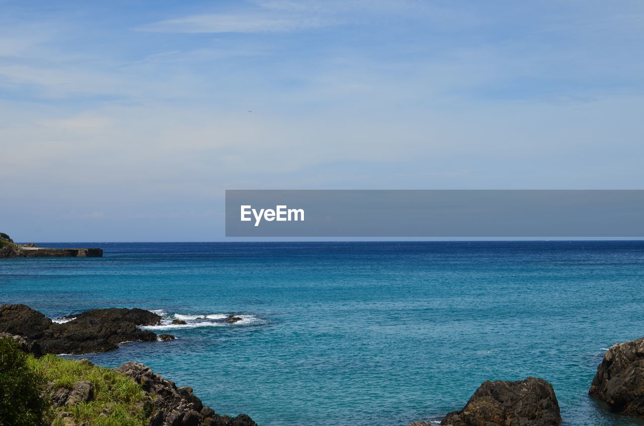 Scenic view of sea against sky