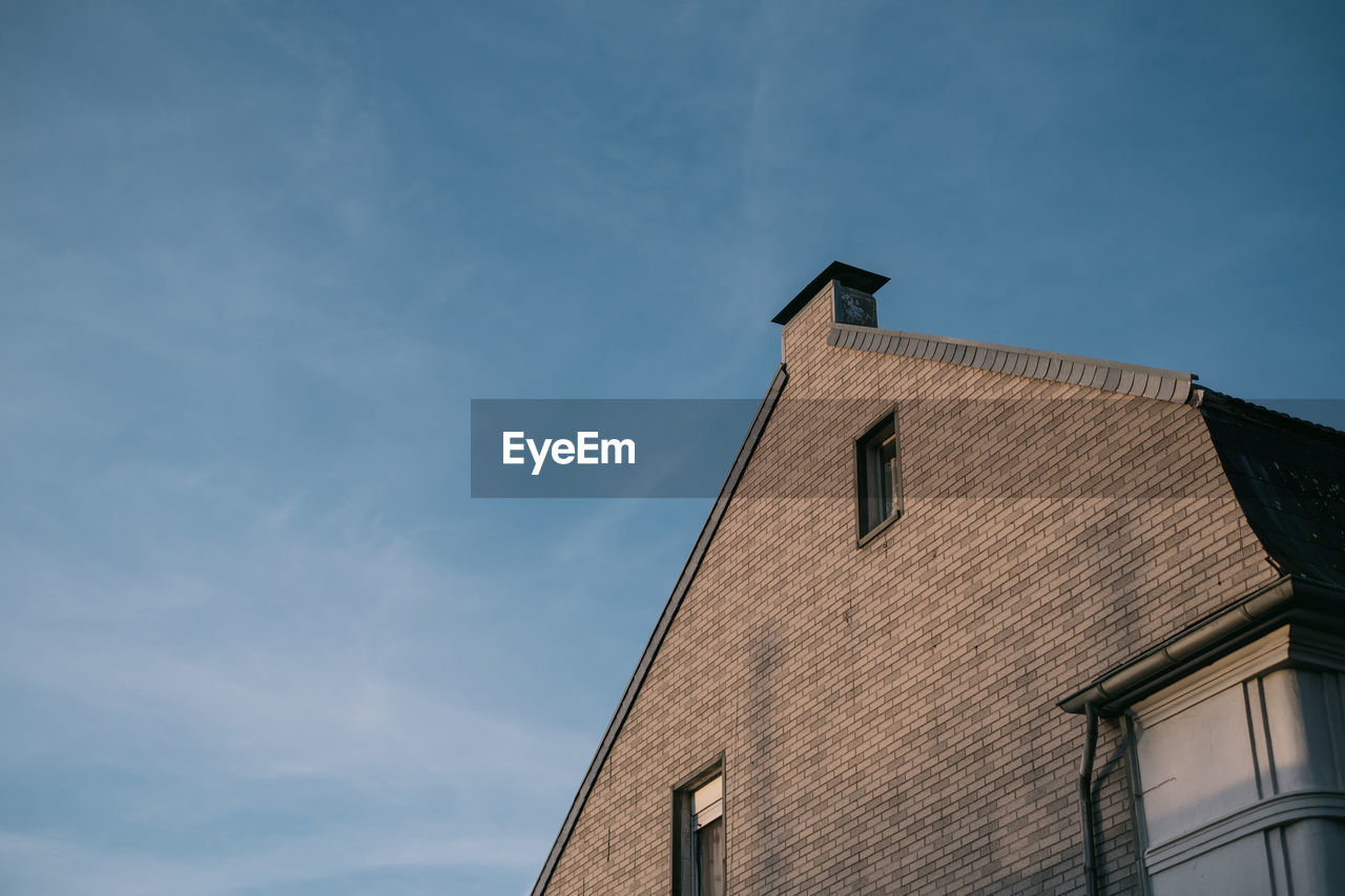 Low angle view of building against sky