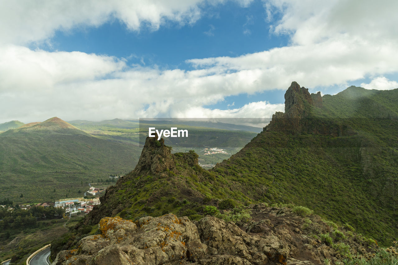 View point mirador de cherfe in the south of tenerife in winter