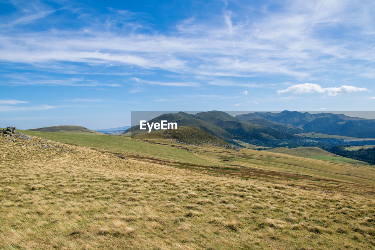 Sancy mountains in auvergne, france .