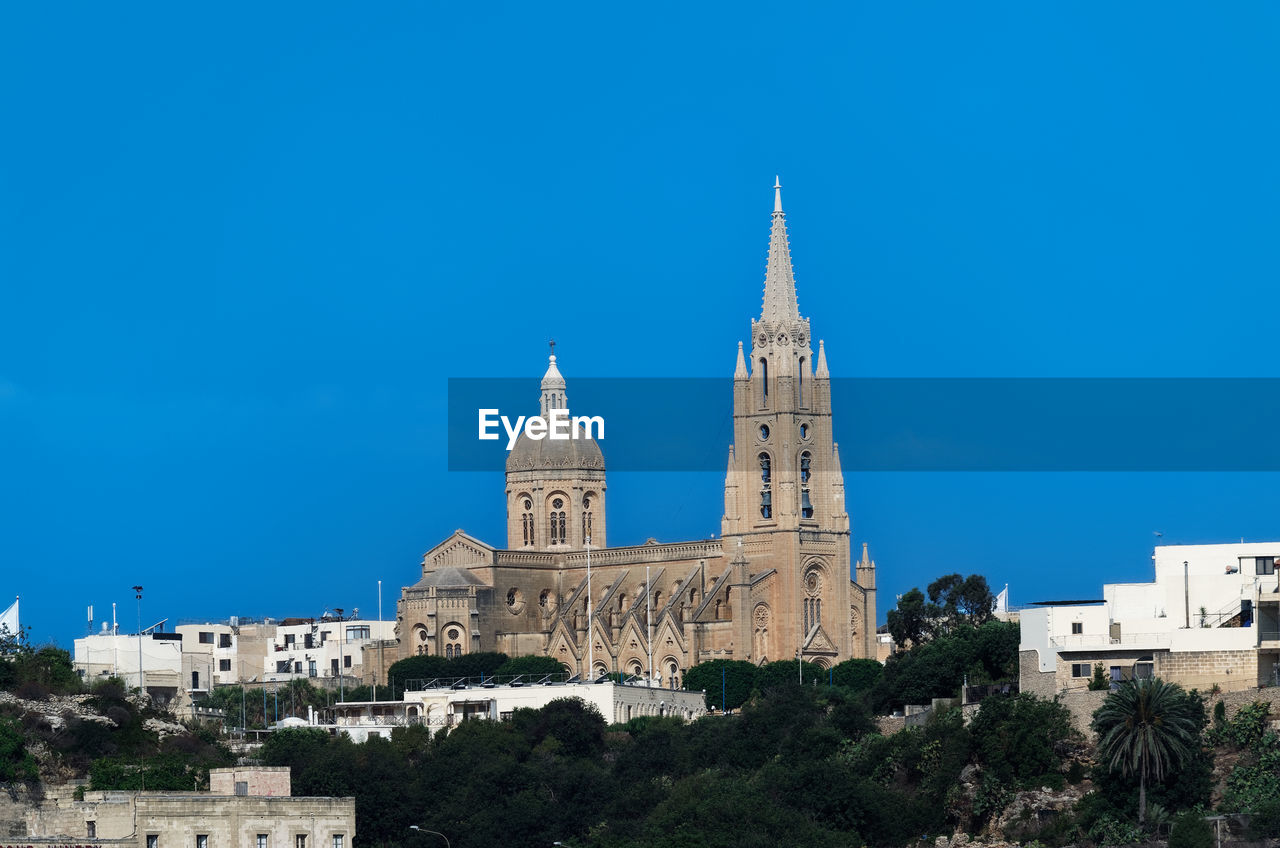 Ghajnsielem parish church, mgarr. maltese island of gozo