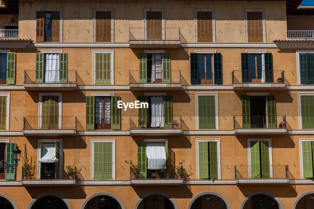 low angle view of residential building