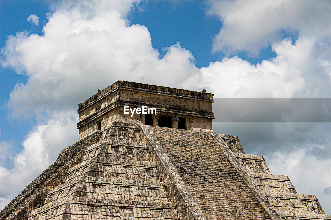 Low angle view of historical building against sky