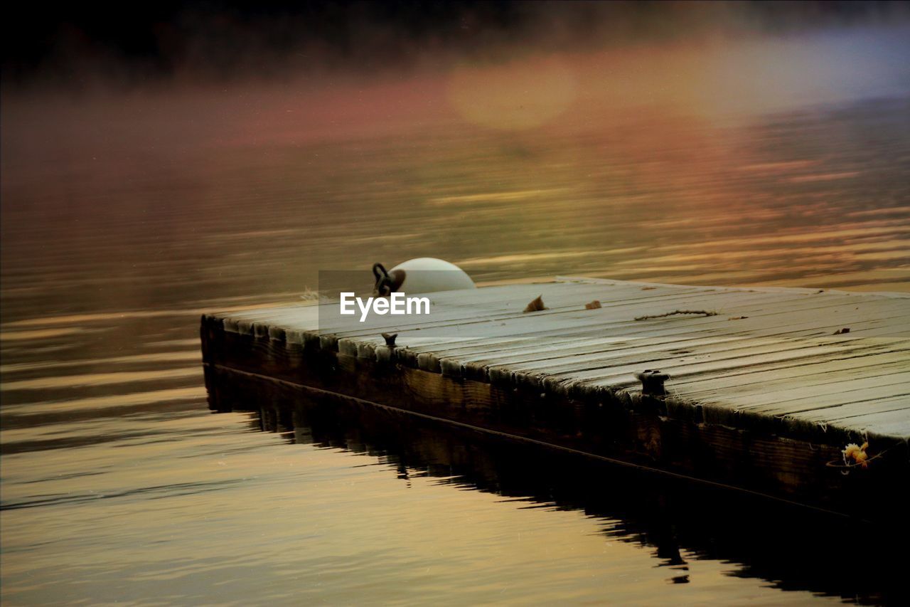 Dock at sunrise