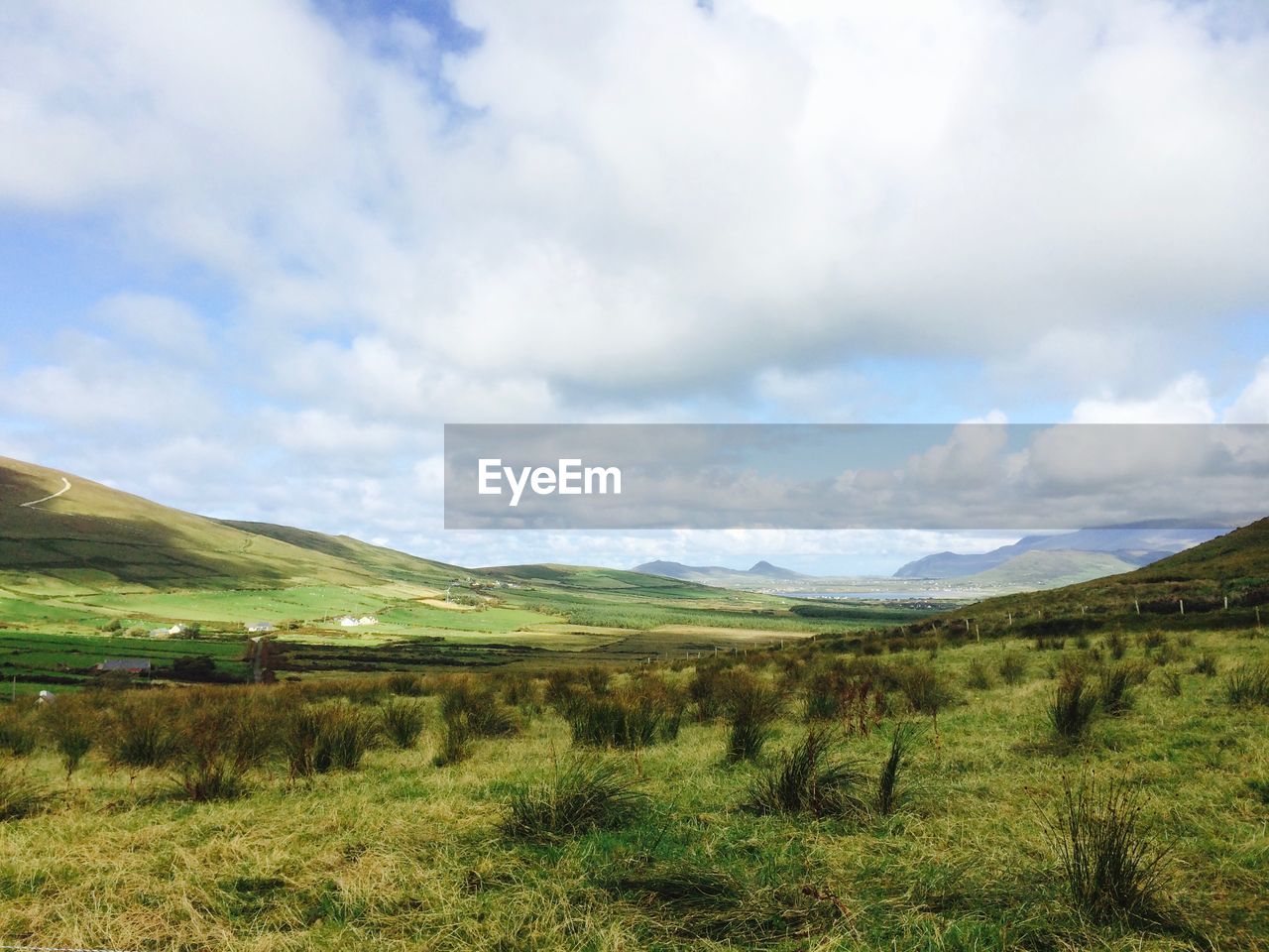 SCENIC VIEW OF FIELD AGAINST CLOUDY SKY