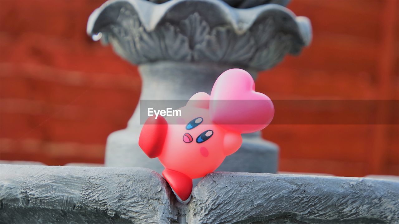 Close-up of heart shape toy