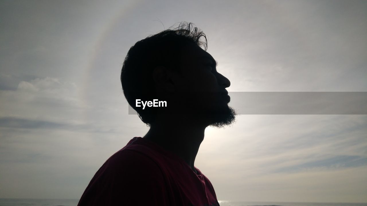 Man standing against sky