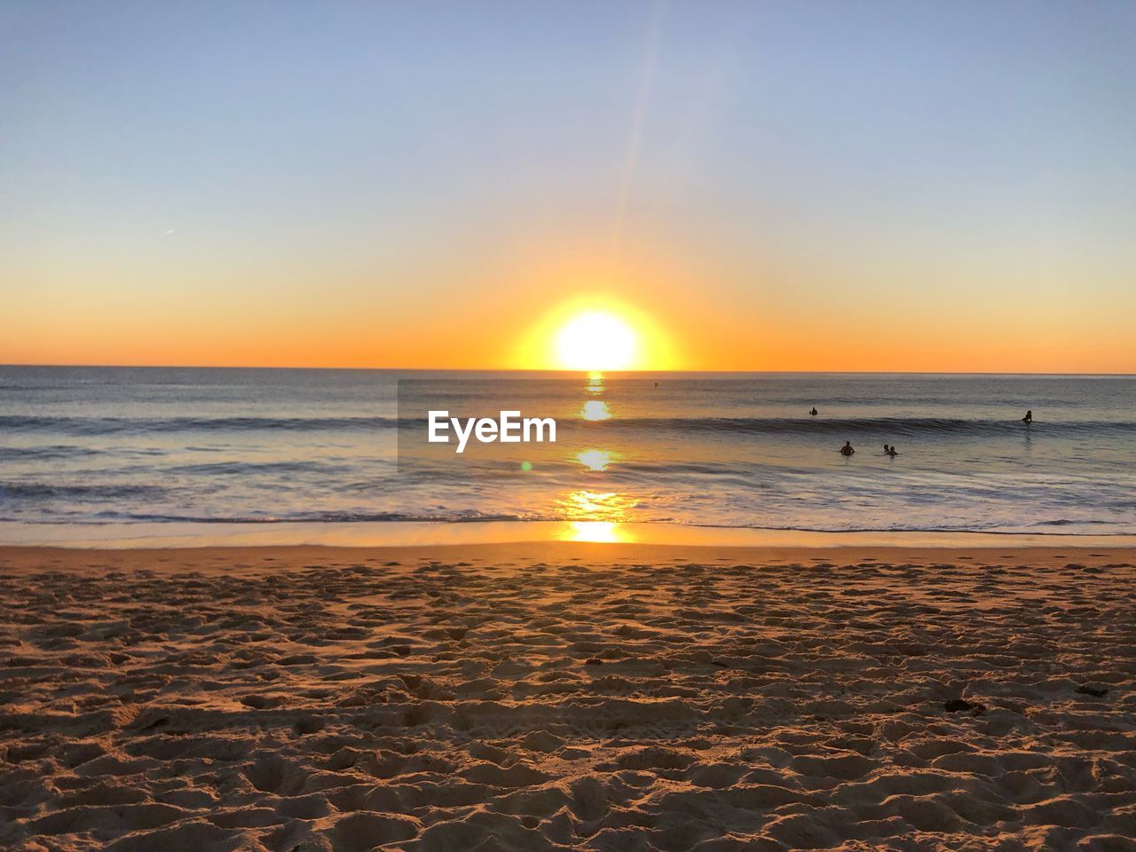 SCENIC VIEW OF SEA DURING SUNSET