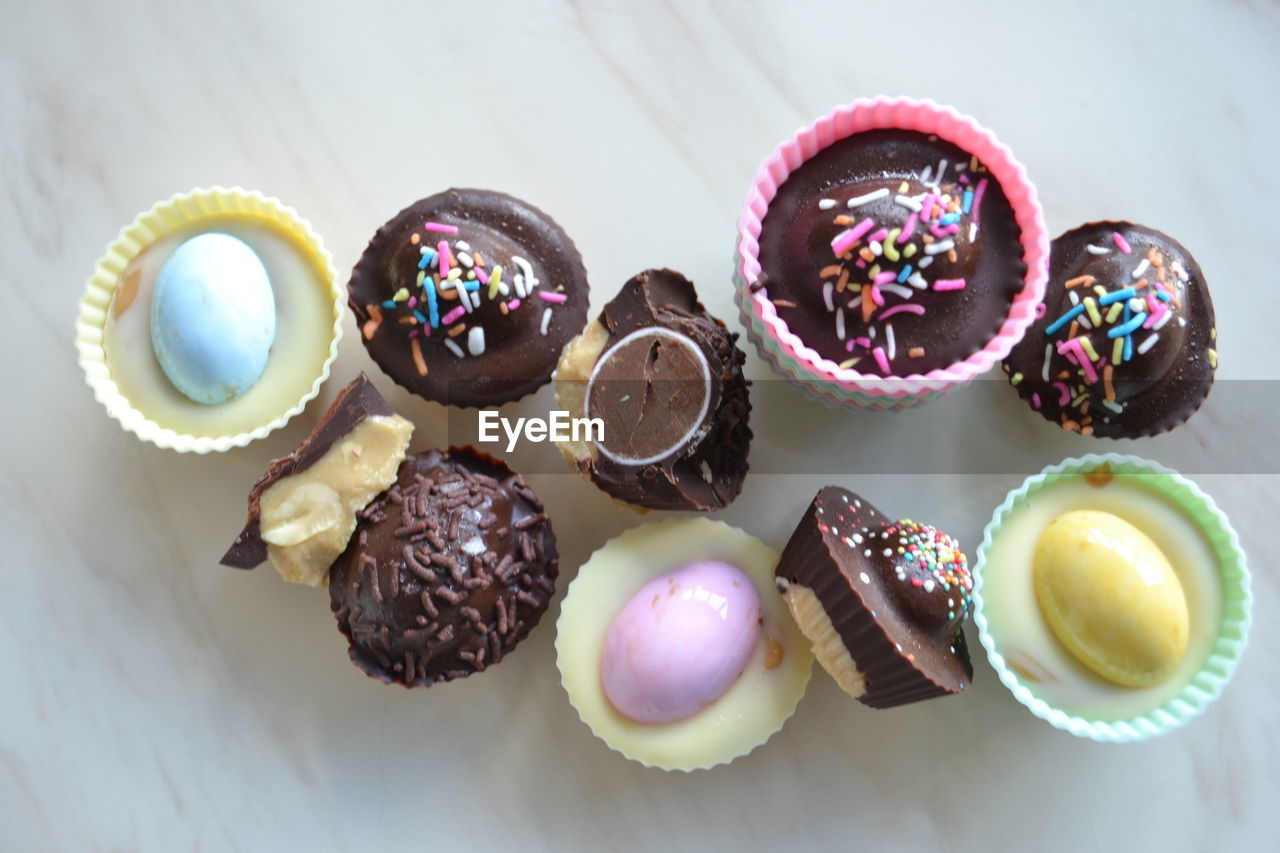 Homemade chocolate peanut butter cups