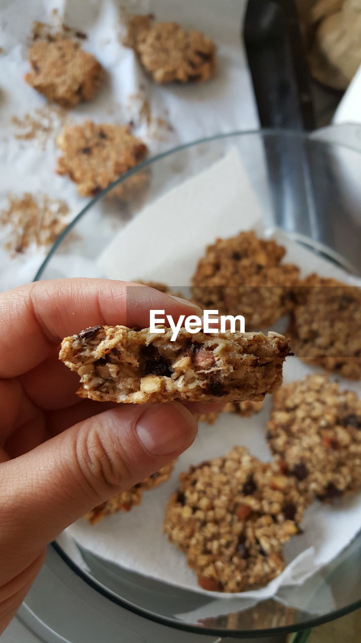 Banana oat raisin gluten free cookies