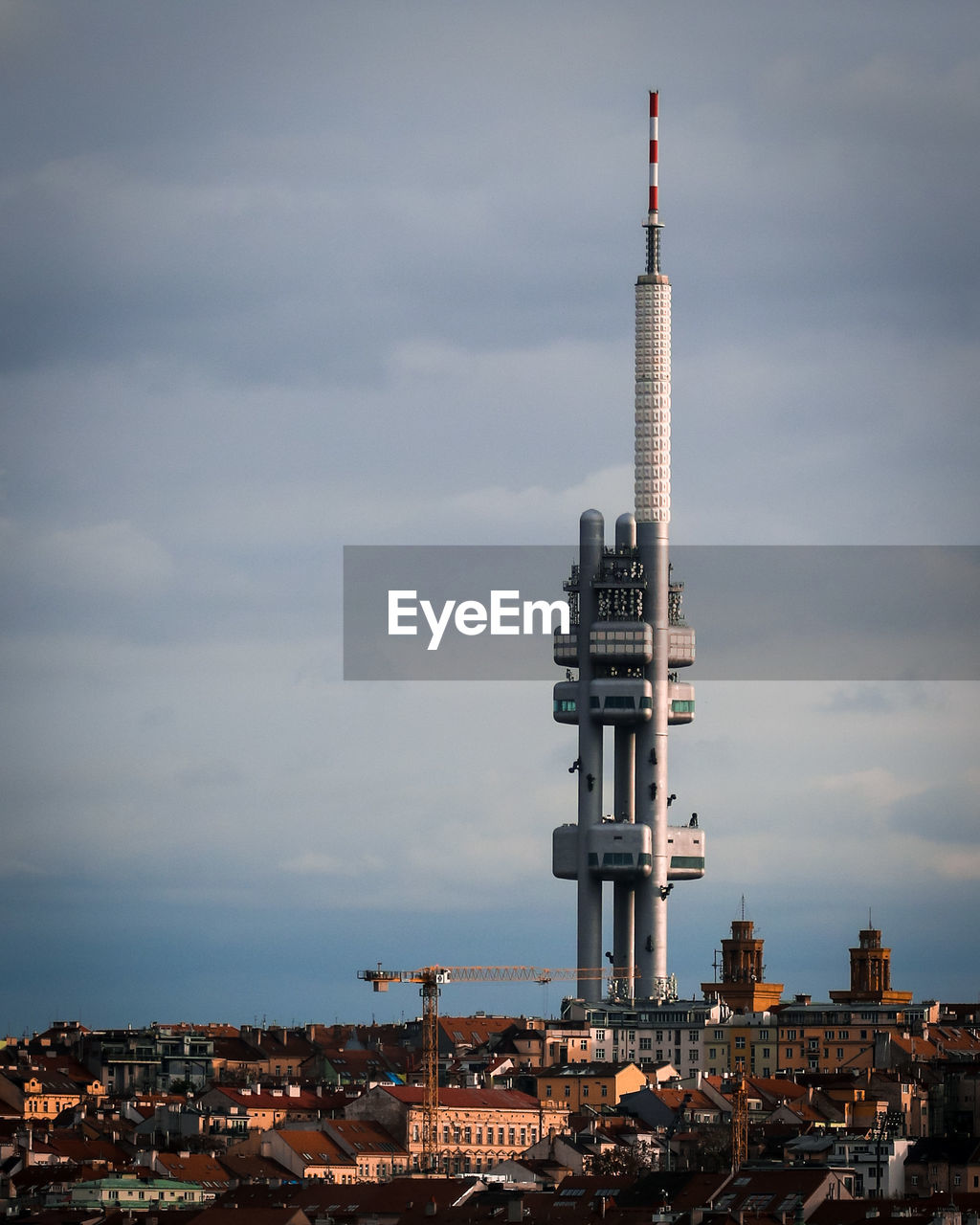 TOWER AND BUILDINGS IN CITY