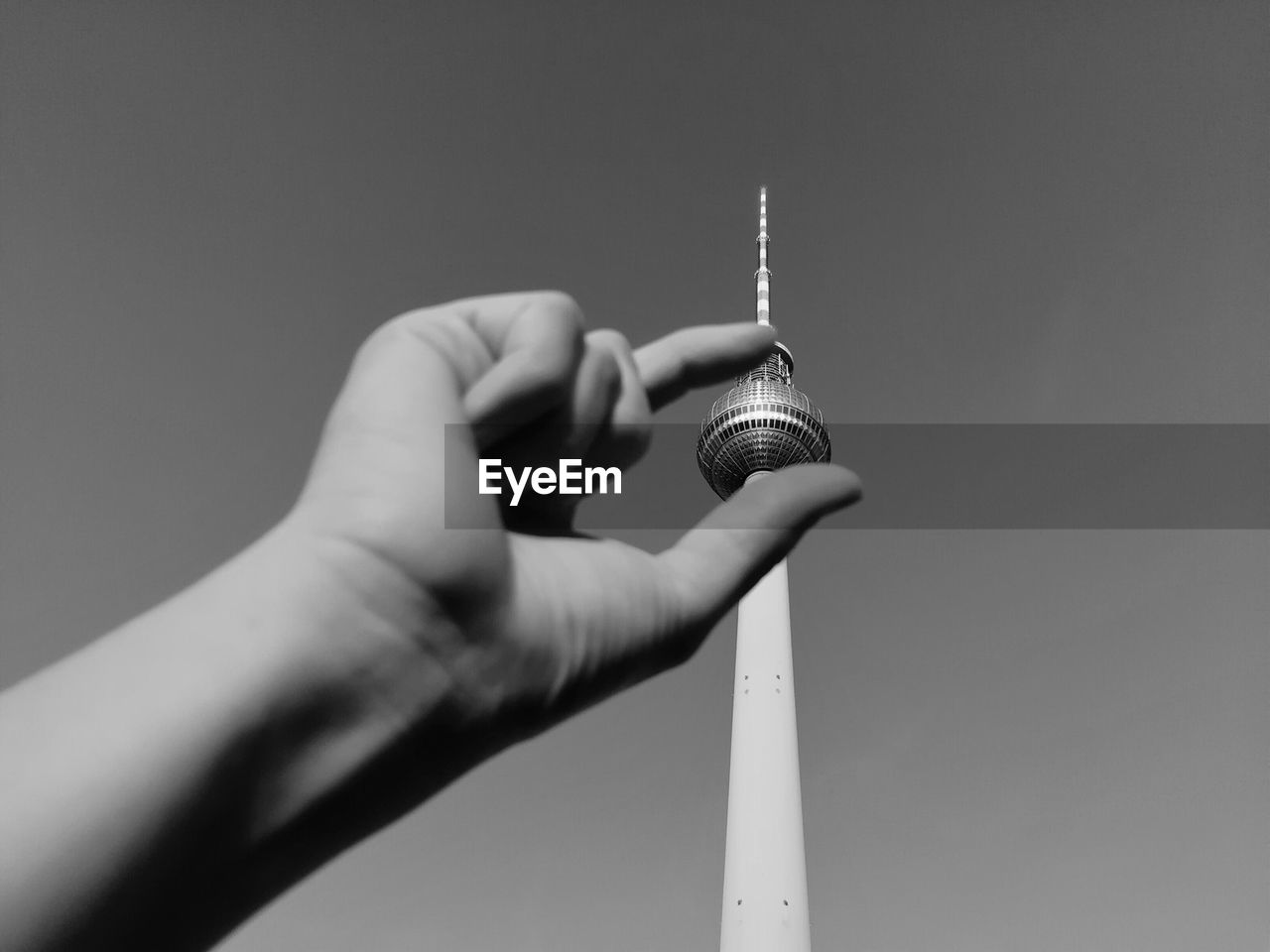 Low angle view of television tower