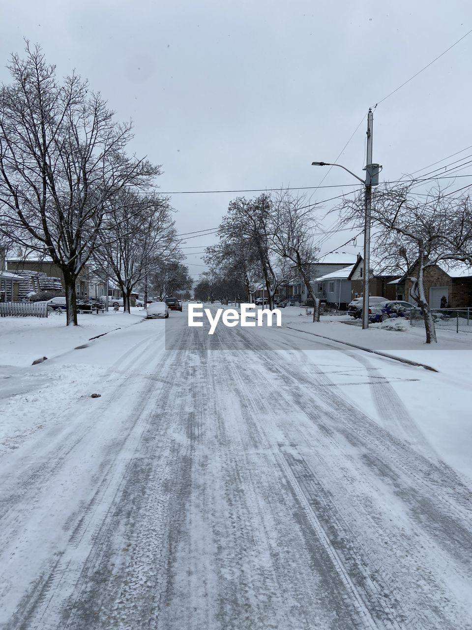 Scenic view of snow covered landscape