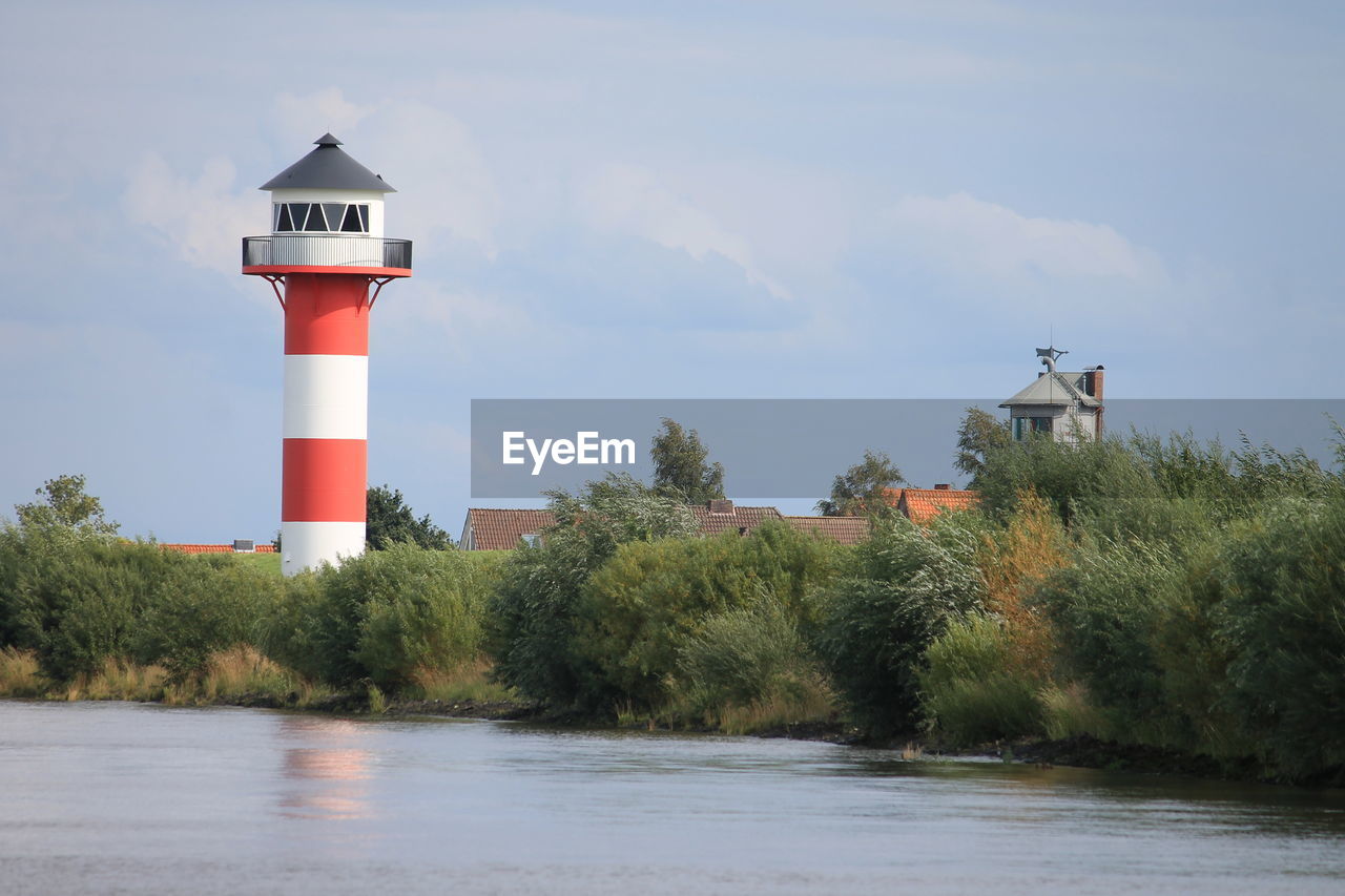 lighthouse by lake