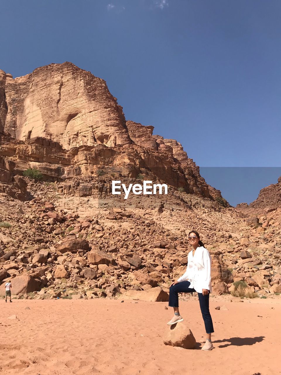 Full length of woman standing on land