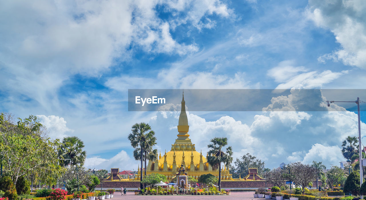 Pha that luang temple, the golden pagoda in vientiane ,laos pdr.