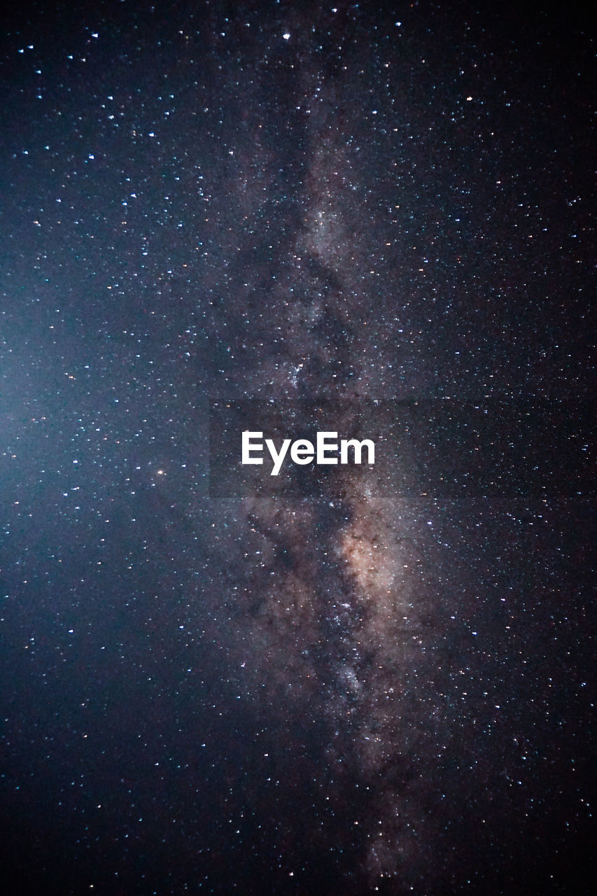 Low angle view of stars in sky at night