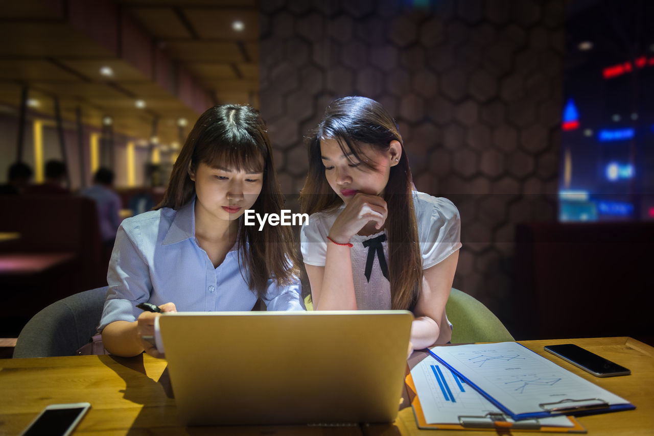 Businesswomen working at office