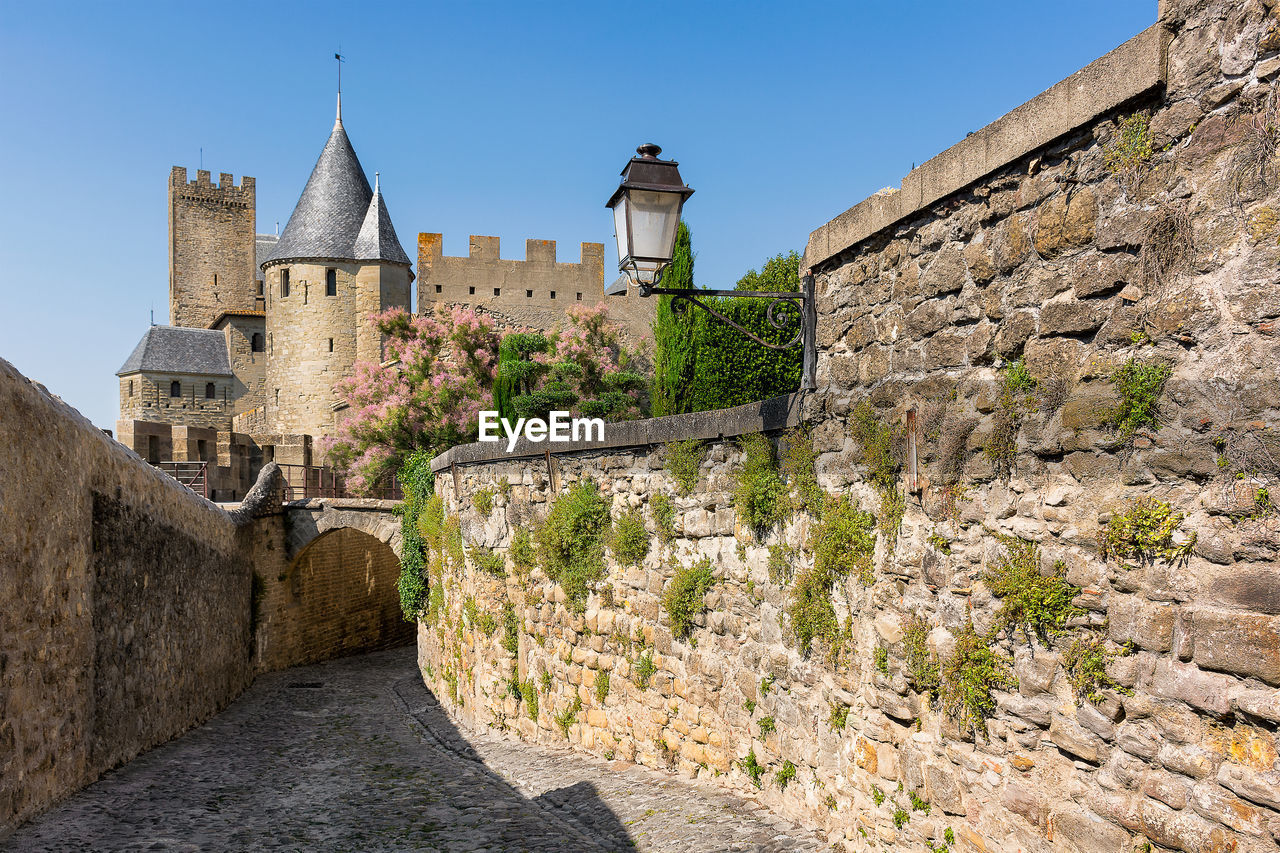 View from medieval town in france