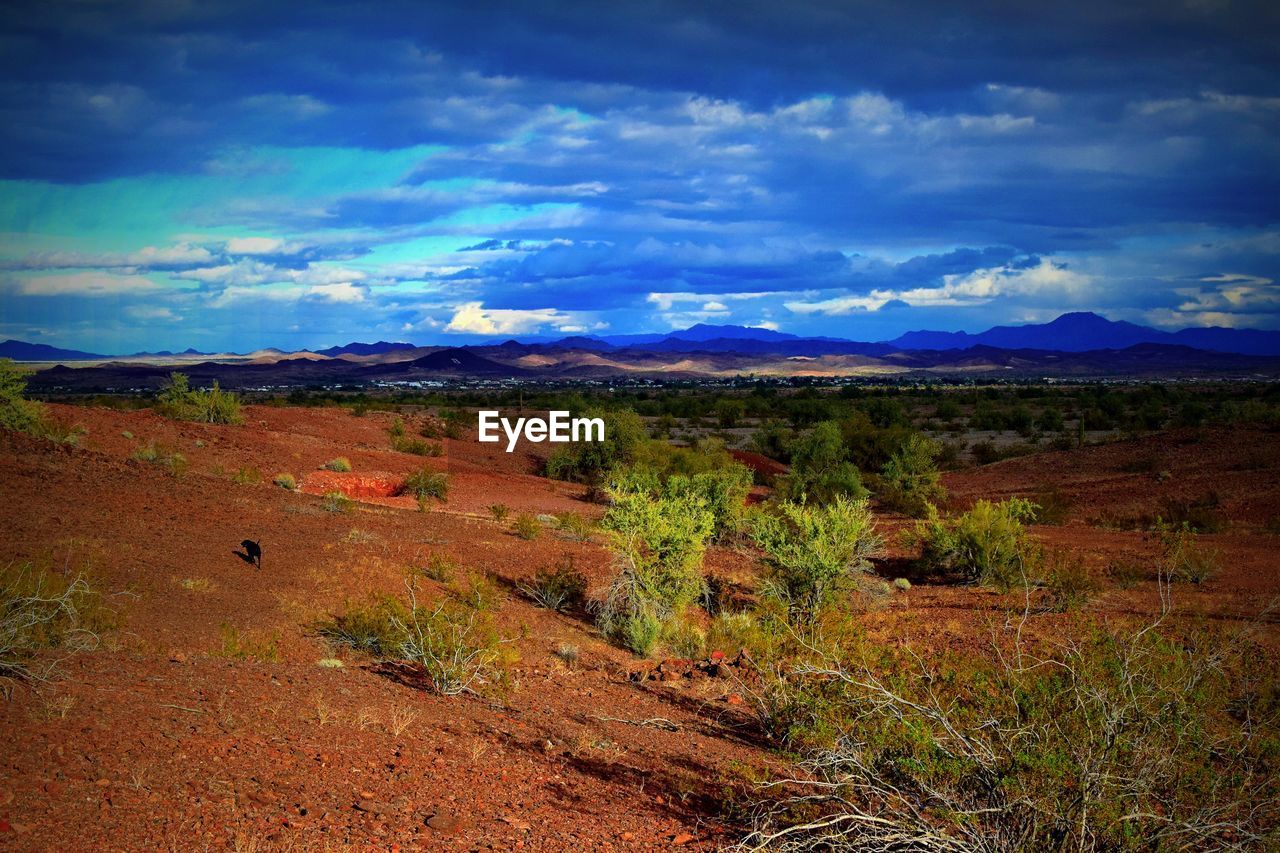 VIEW OF LANDSCAPE AGAINST CLOUDY SKY