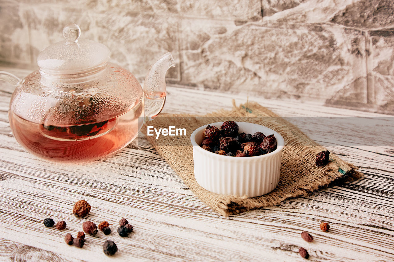 Organic natural vitaminized berry tea. tea collection of mountain berries.
