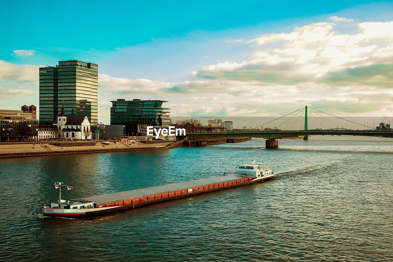 BRIDGE OVER RIVER IN CITY