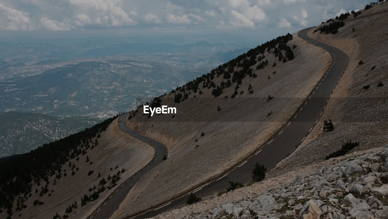 Panoramic view of landscape against cloudy sky