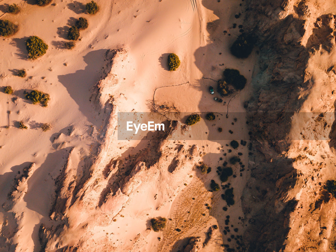 Scenic view of desert against sky