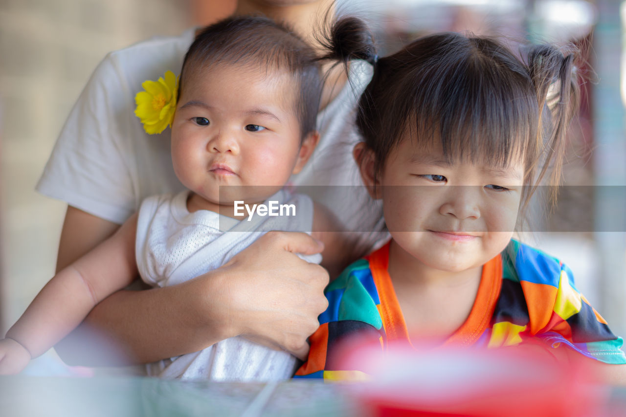 Portrait of cute baby girl