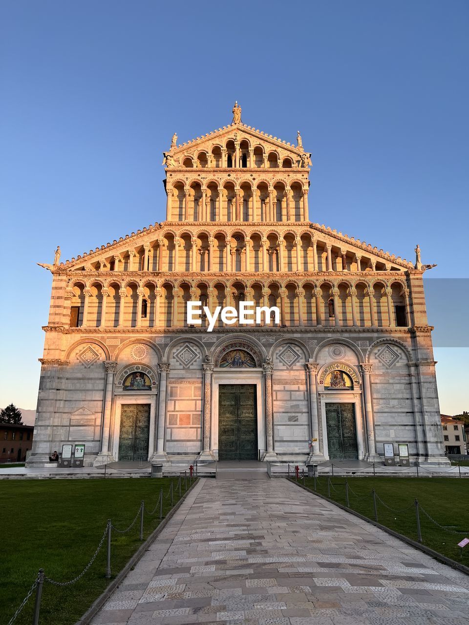 architecture, built structure, sky, landmark, building exterior, nature, tower, blue, clear sky, city, no people, building, tower block, facade, outdoors, low angle view, urban area, day, industry, sunny, business finance and industry, travel destinations, construction industry, travel