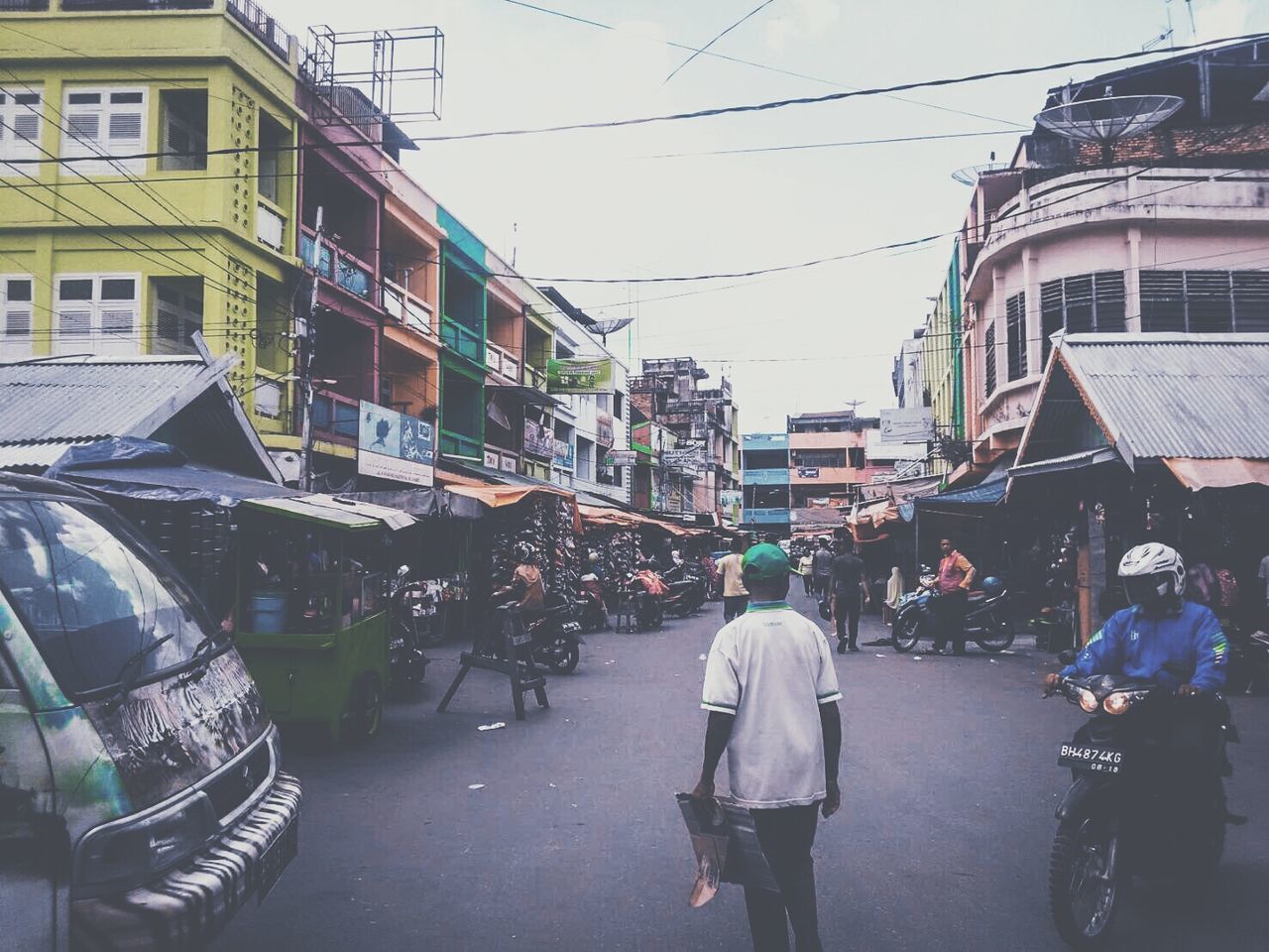 PEOPLE WALKING ON STREET