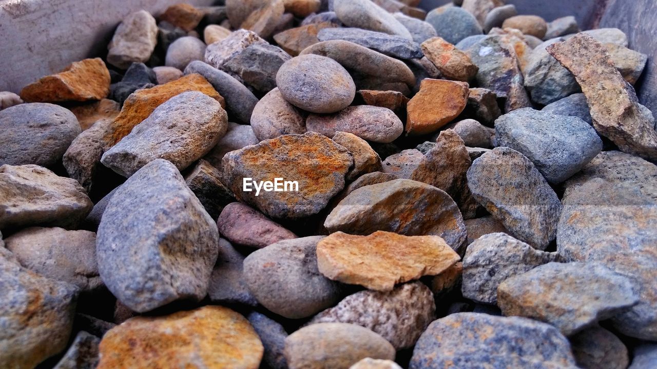 Full frame shot of stones