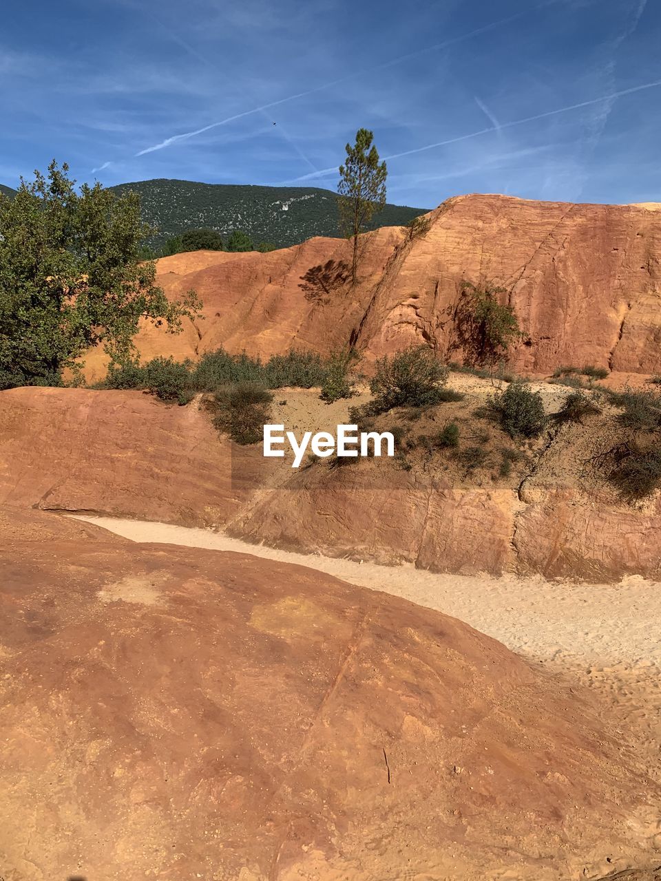 Scenic view of desert against sky