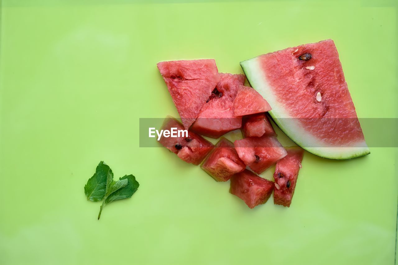 high angle view of food