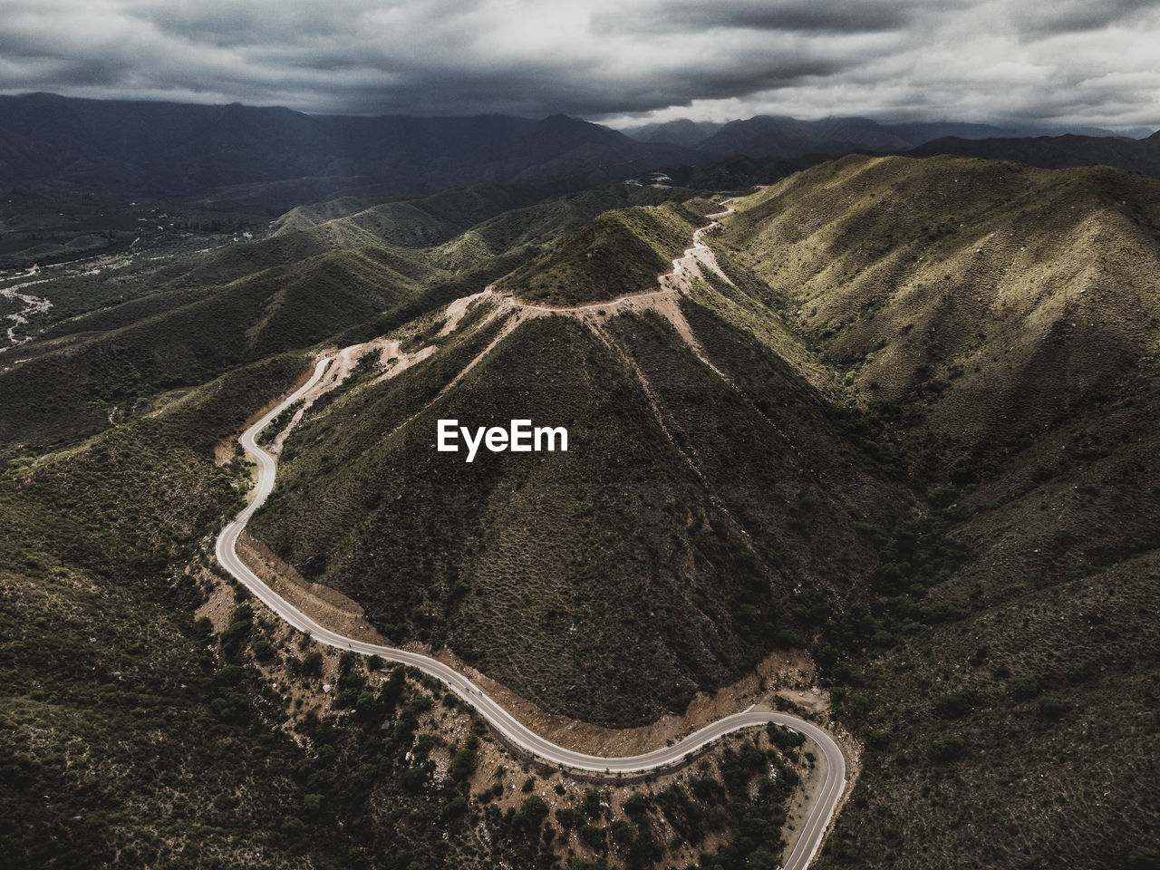 High angle view of landscape