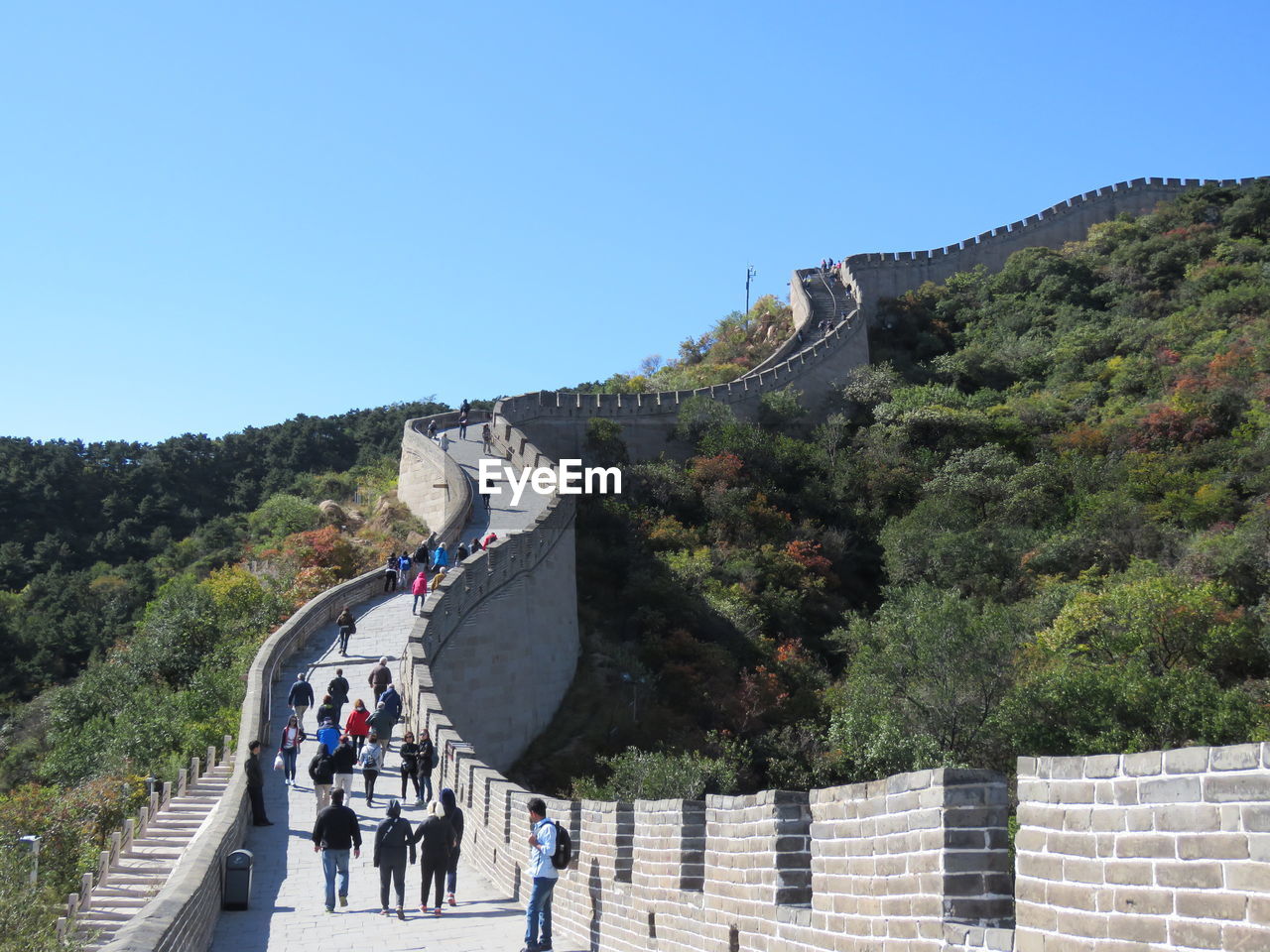 Tourist at great wall of china