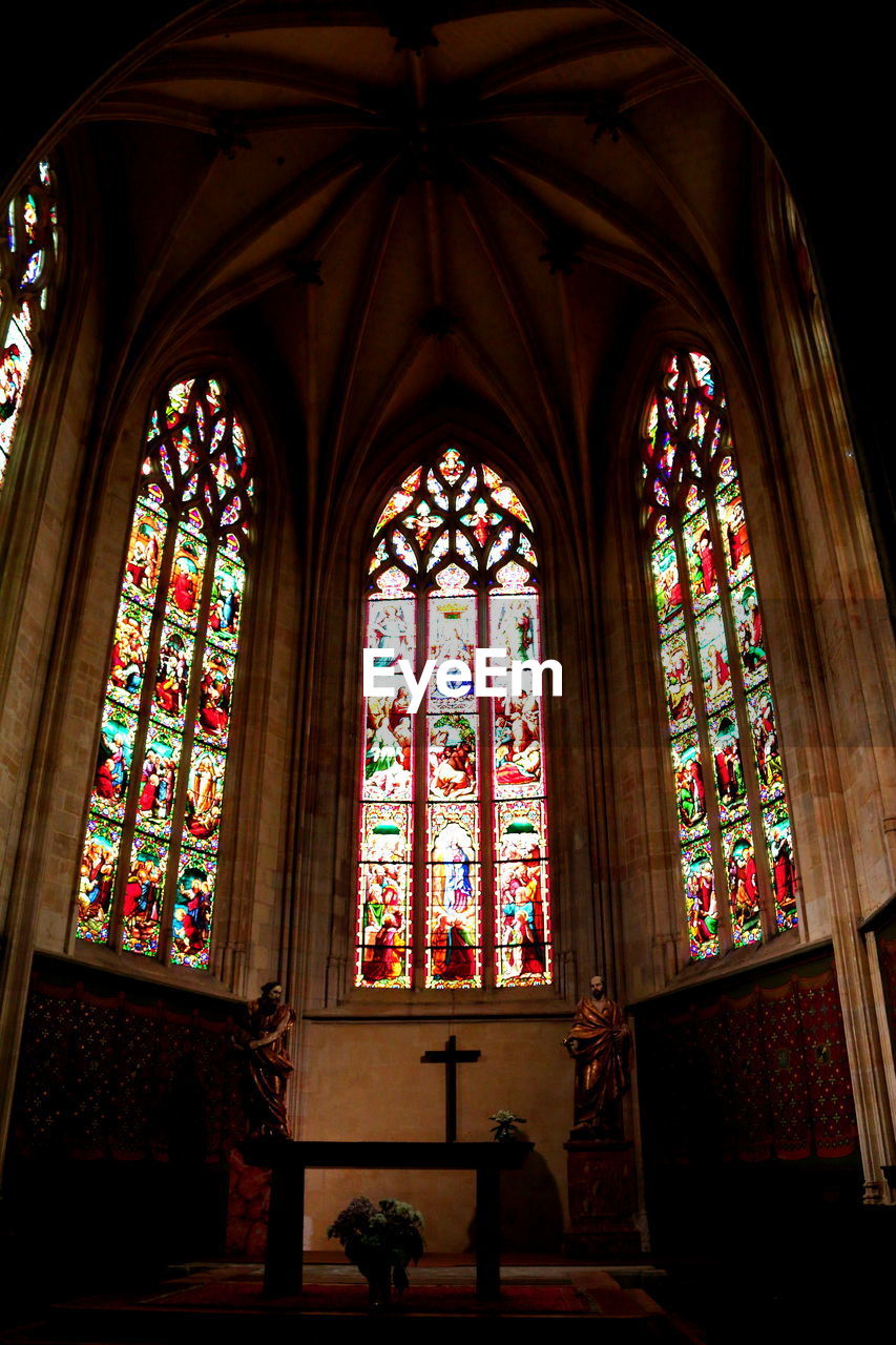 VIEW OF CHURCH THROUGH WINDOW