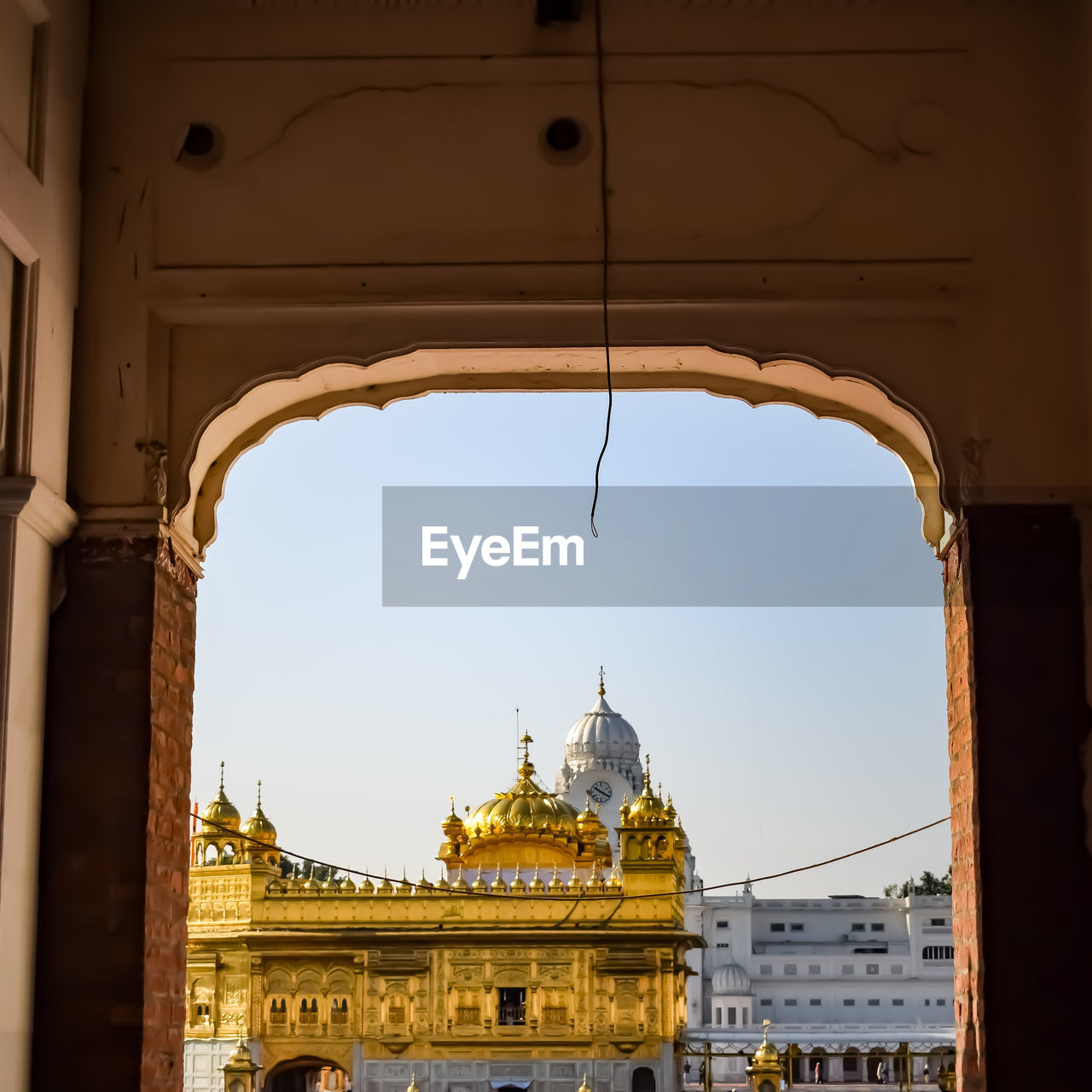 Beautiful view of golden temple - harmandir sahib in amritsar, punjab, india, famous indian sikh