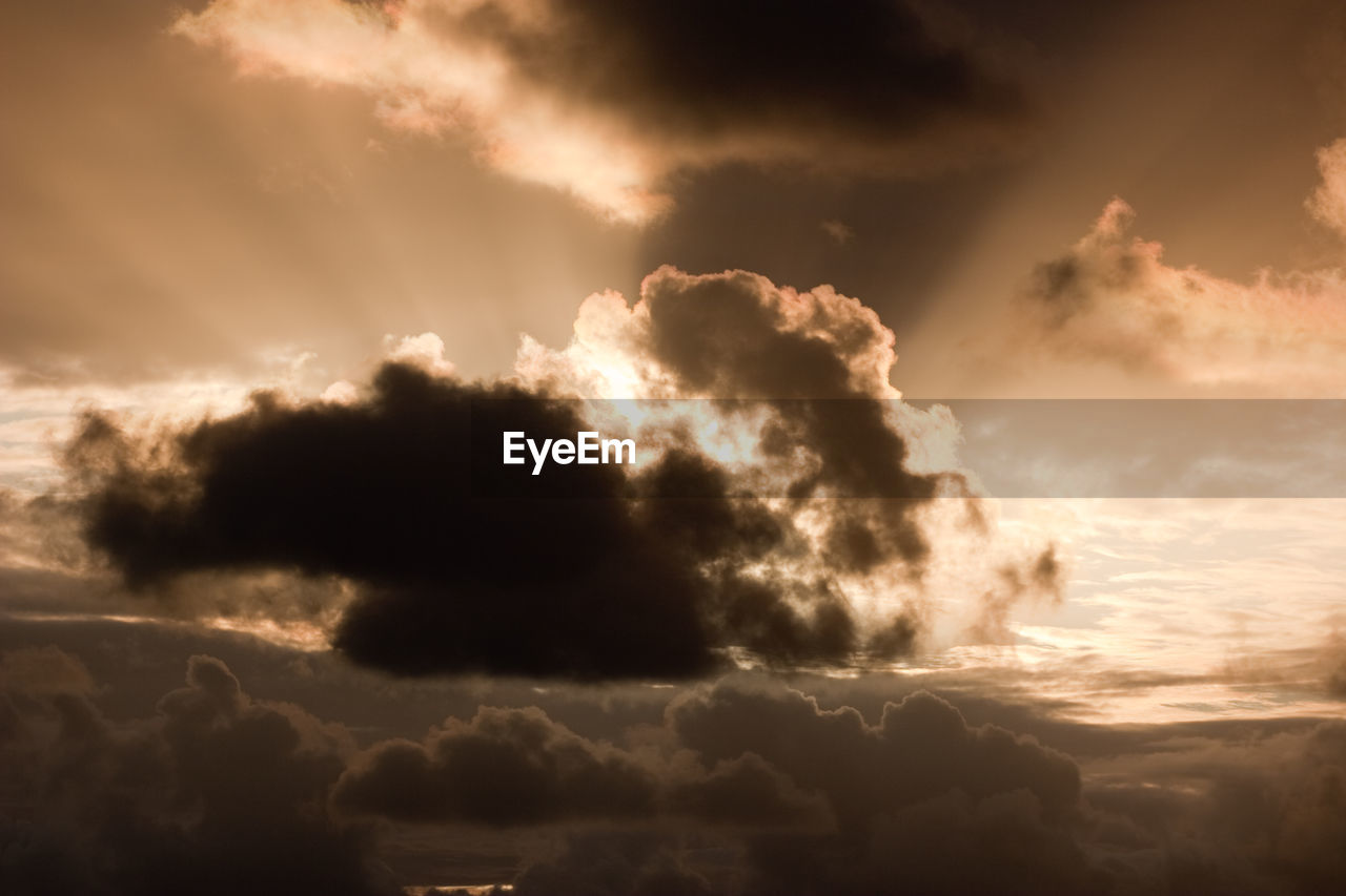 SCENIC VIEW OF CLOUDY SKY DURING SUNSET