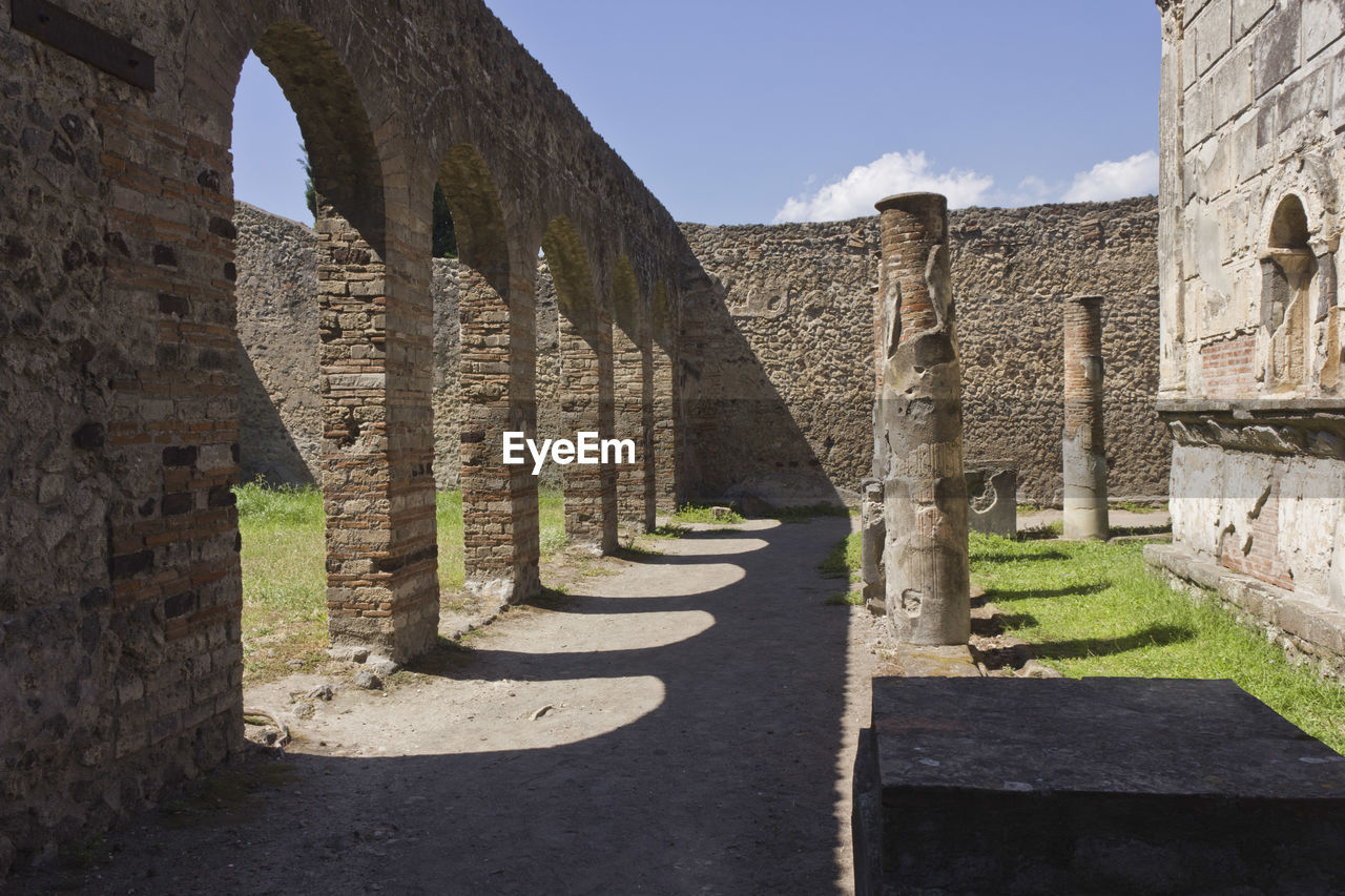 View of old ruin building