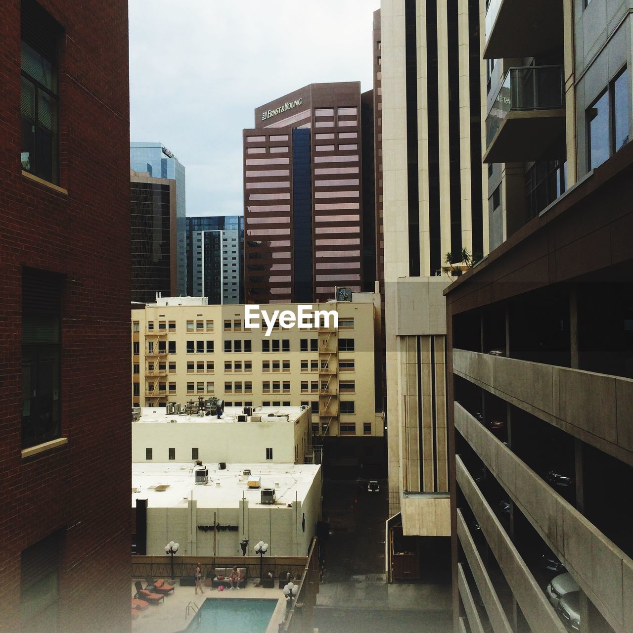 Exterior of buildings against sky in city