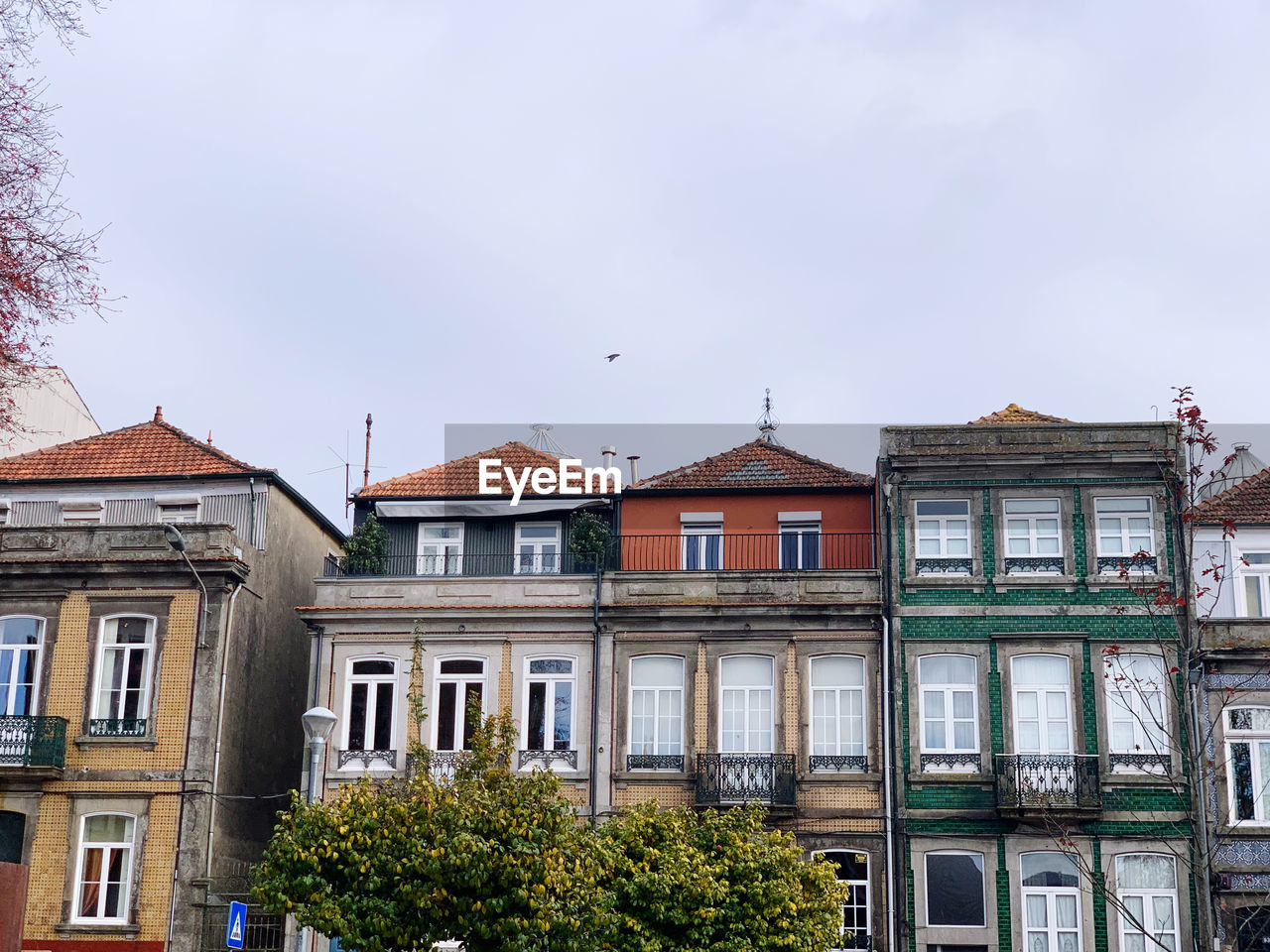 Colorful buildings of porto, portugal 