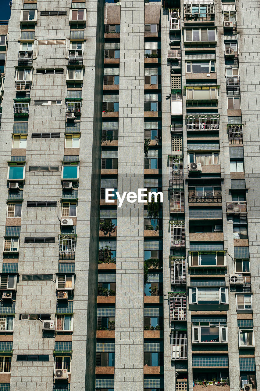 Full frame shot of residential buildings