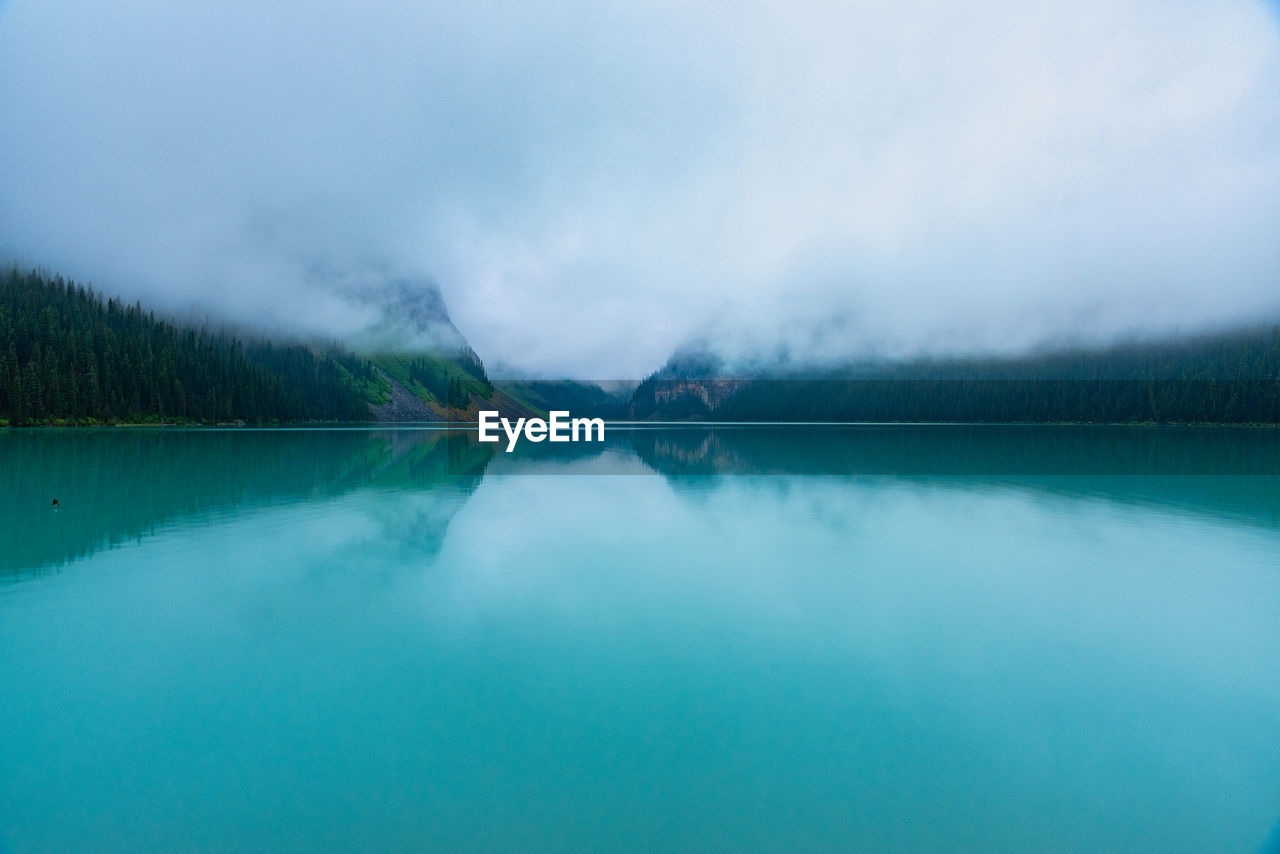 VIEW OF LAKE AGAINST SKY