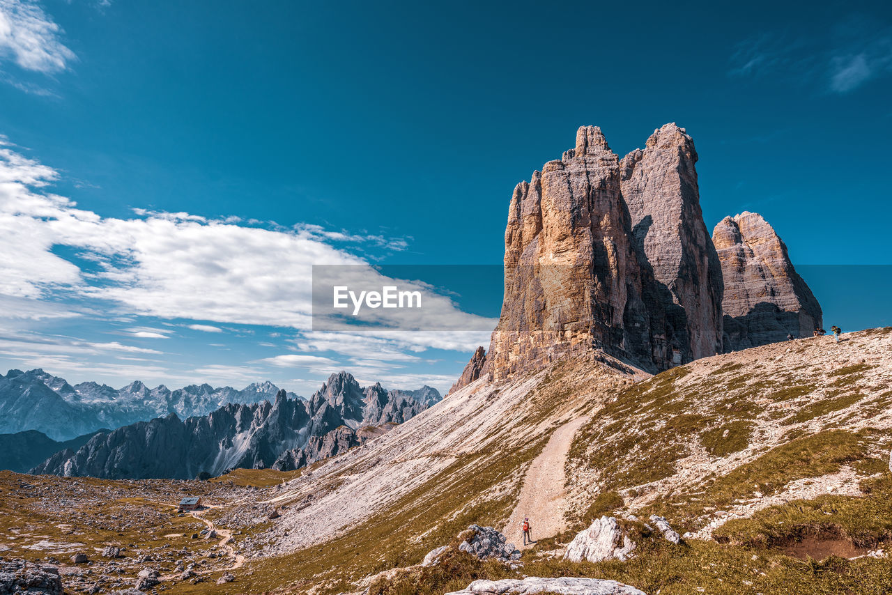 Rock formations against sky