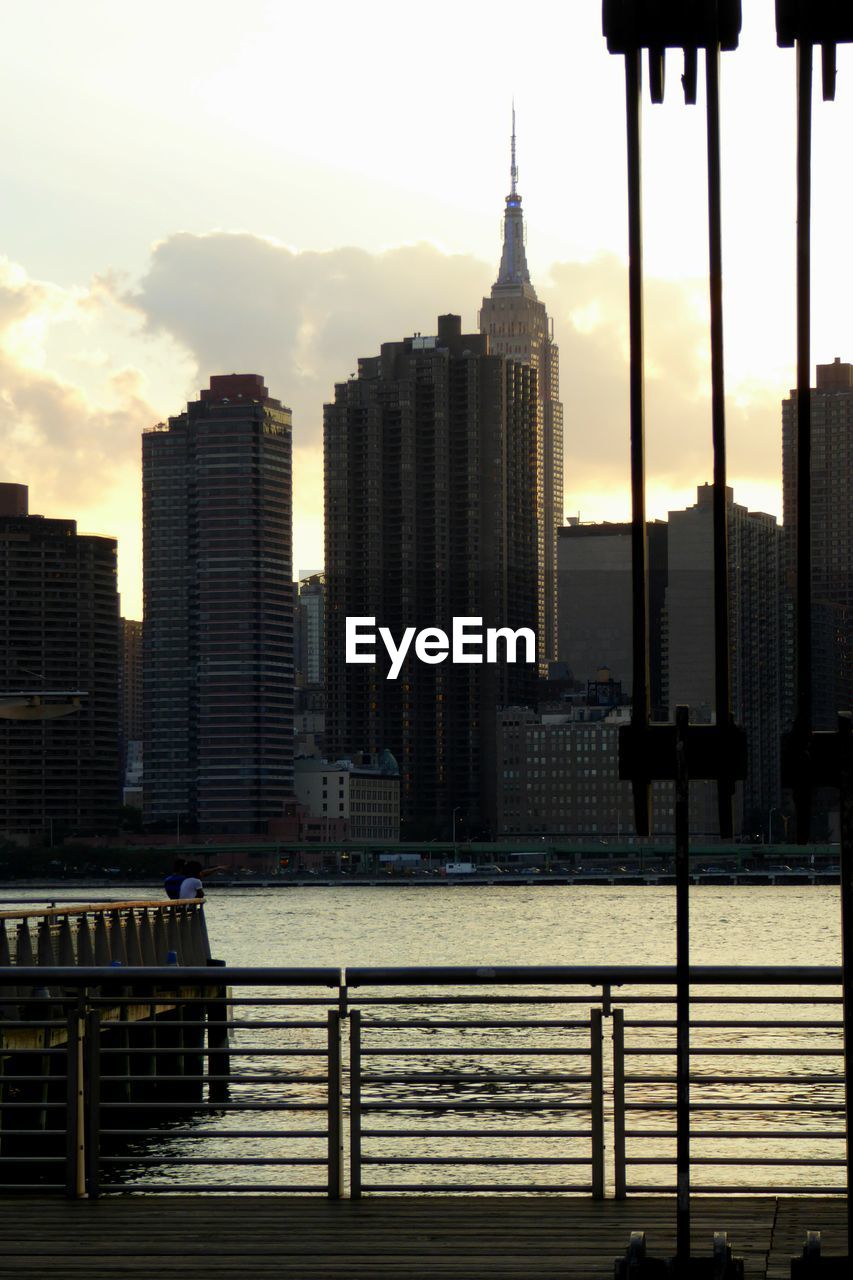 SKYSCRAPERS AGAINST SKY