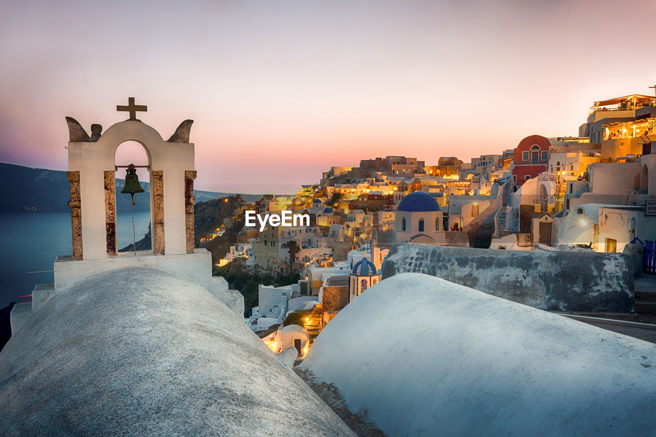 Sunset in oia, sadorini